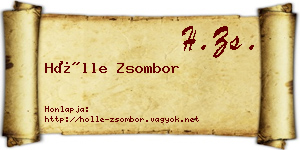 Hölle Zsombor névjegykártya