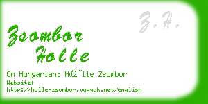 zsombor holle business card